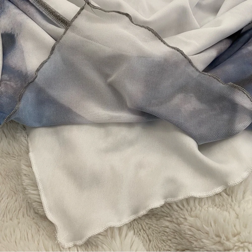 Stylish Abstract Long Sleeve Women's Top Size S Small - Picture 10 of 12